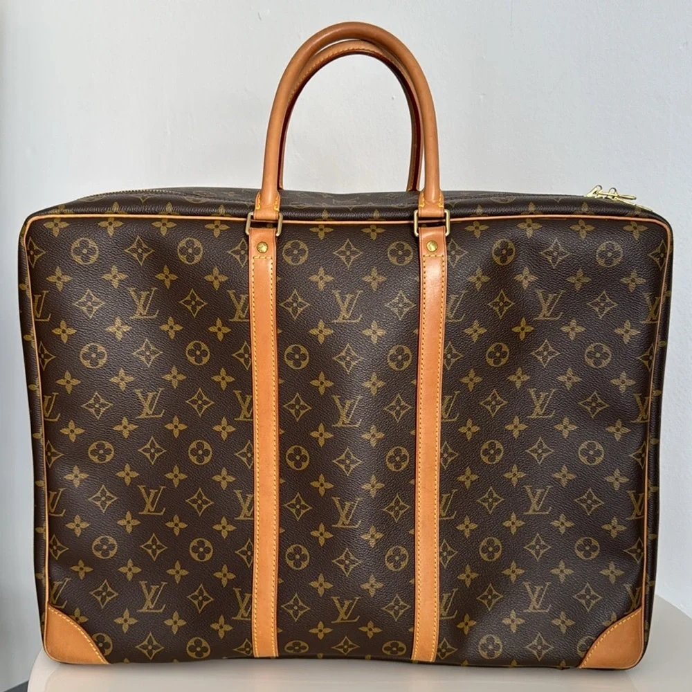 Louis Vuitton Luxury Brown Monogram Luggage Bag in Excellent Condition